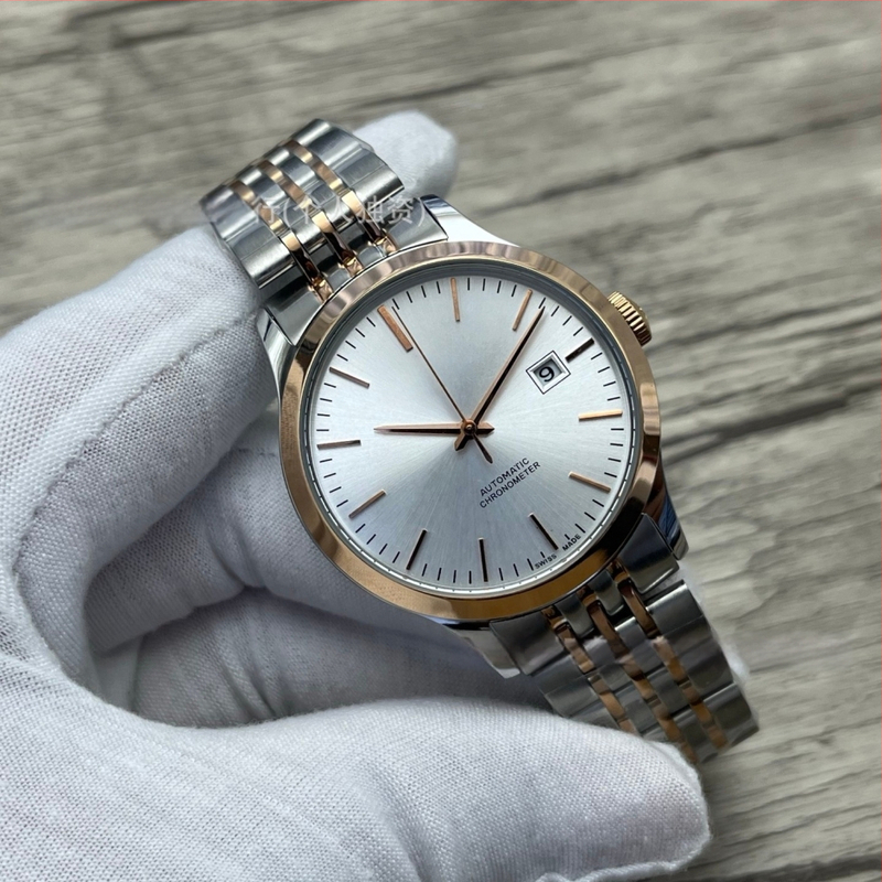 Automātisks mehāniskais rokaspulkstenis, Pioneer sērija, 40 mm ciferblats, nerūsējošā tērauda korpuss un siksna, mehānisms 2813 Pearl, ūdensizturība 30 m