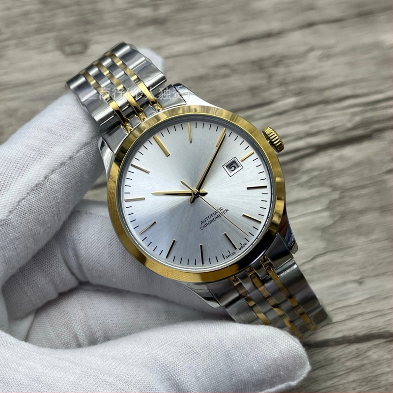 Automātisks mehāniskais rokaspulkstenis, Pioneer sērija, 40 mm ciferblats, nerūsējošā tērauda korpuss un siksna, mehānisms 2813 Pearl, ūdensizturība 30 m