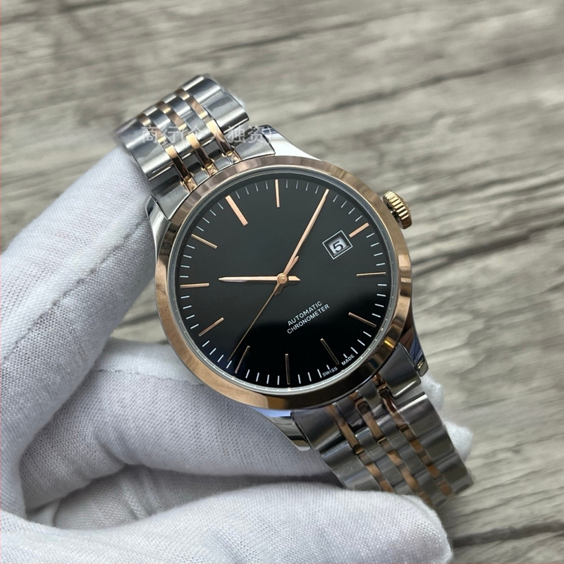 Automātisks mehāniskais rokaspulkstenis, Pioneer sērija, 40 mm ciferblats, nerūsējošā tērauda korpuss un siksna, mehānisms 2813 Pearl, ūdensizturība 30 m