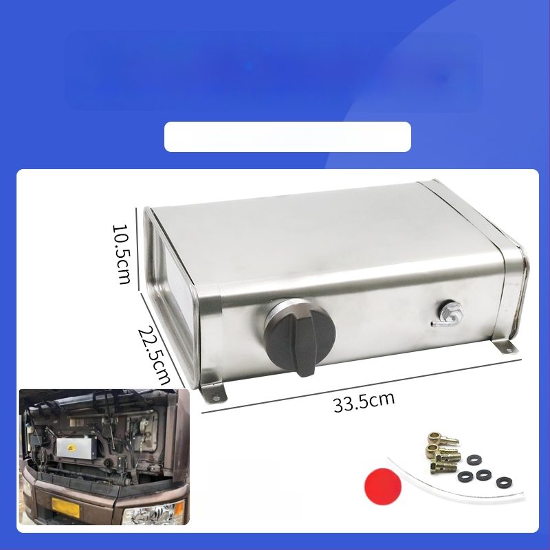 Sunkvežimio dyzelinio šildymo bakas iš nerūdijančio plieno, su stovėjimo šildytuvu, išorinis padidintas alyvos bakas