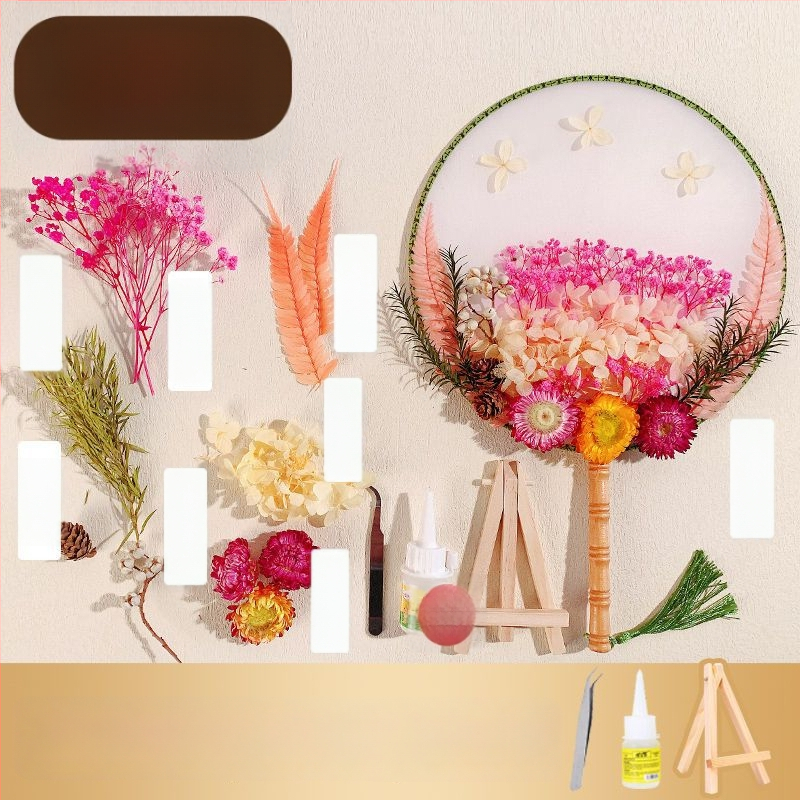 DIY lillekunsti komplekt kuivatatud lilledega pruutfänni jaoks (Tootemärk: Unique; Toote kood: 9sgrrgenlnddjdou4+u73ewxcyc=fan; Materjal: Muu; Liik: Hortensia) – Emadepäev