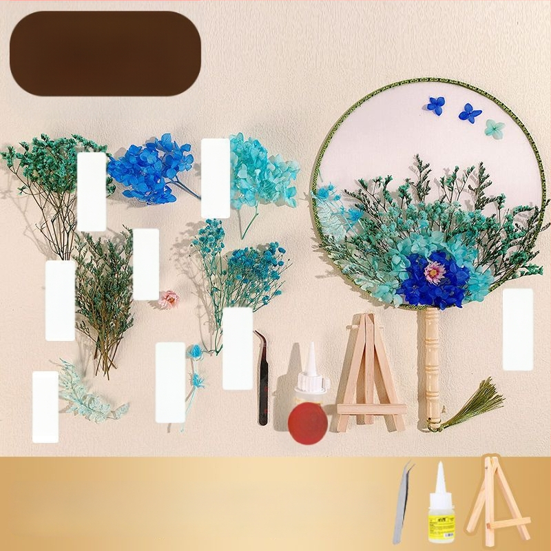 DIY lillekunsti komplekt kuivatatud lilledega pruutfänni jaoks (Tootemärk: Unique; Toote kood: 9sgrrgenlnddjdou4+u73ewxcyc=fan; Materjal: Muu; Liik: Hortensia) – Emadepäev