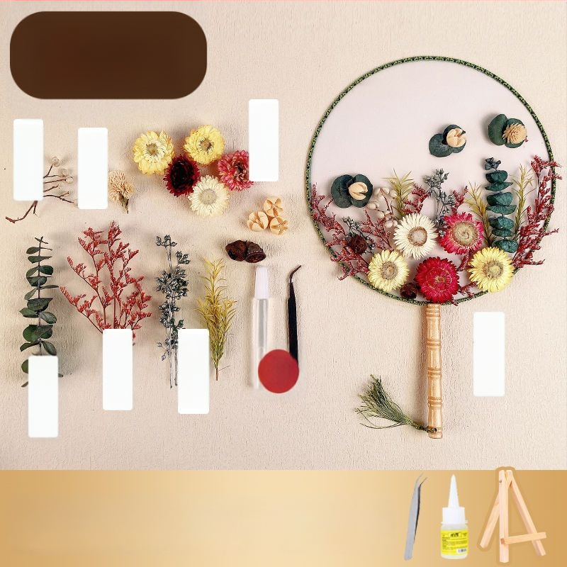 DIY lillekunsti komplekt kuivatatud lilledega pruutfänni jaoks (Tootemärk: Unique; Toote kood: 9sgrrgenlnddjdou4+u73ewxcyc=fan; Materjal: Muu; Liik: Hortensia) – Emadepäev