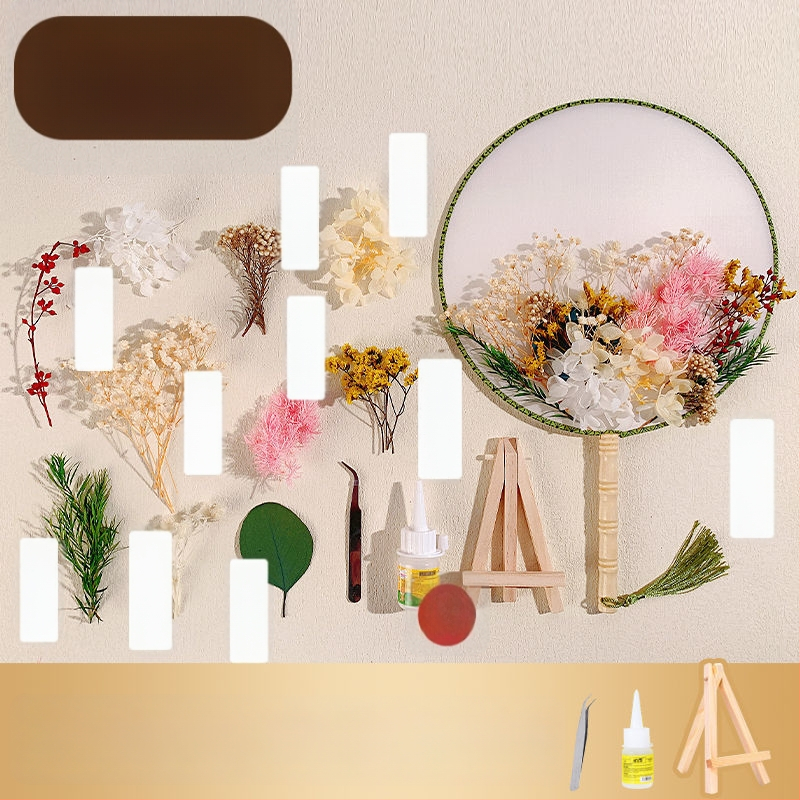 DIY lillekunsti komplekt kuivatatud lilledega pruutfänni jaoks (Tootemärk: Unique; Toote kood: 9sgrrgenlnddjdou4+u73ewxcyc=fan; Materjal: Muu; Liik: Hortensia) – Emadepäev