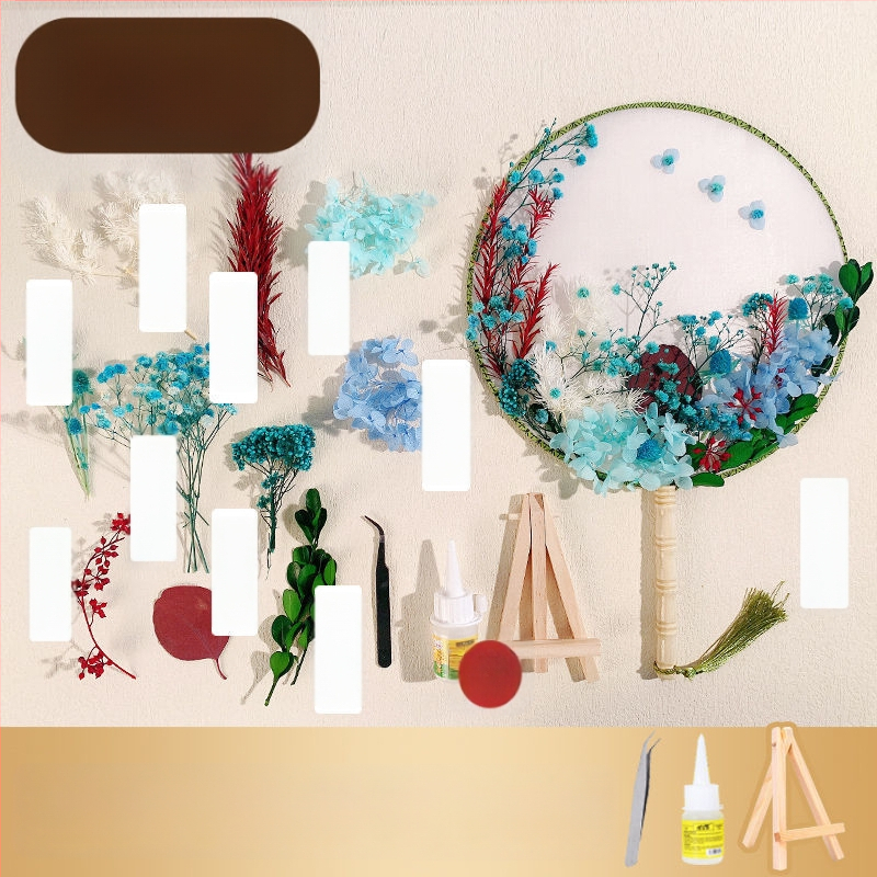 DIY lillekunsti komplekt kuivatatud lilledega pruutfänni jaoks (Tootemärk: Unique; Toote kood: 9sgrrgenlnddjdou4+u73ewxcyc=fan; Materjal: Muu; Liik: Hortensia) – Emadepäev