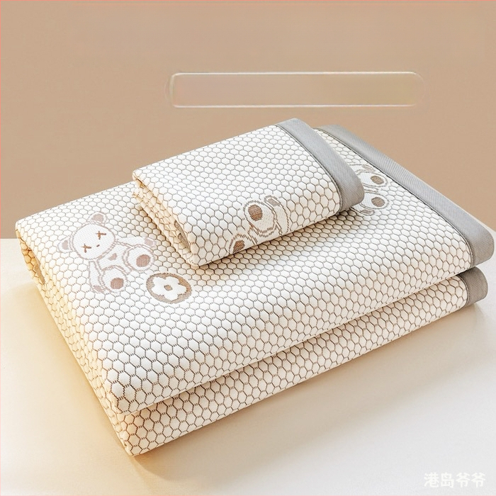 Összecsukható hűtő matrac Ice Silk anyagból, viszkóz szál, jacquard szövés, gépi mosás, nyári használatra