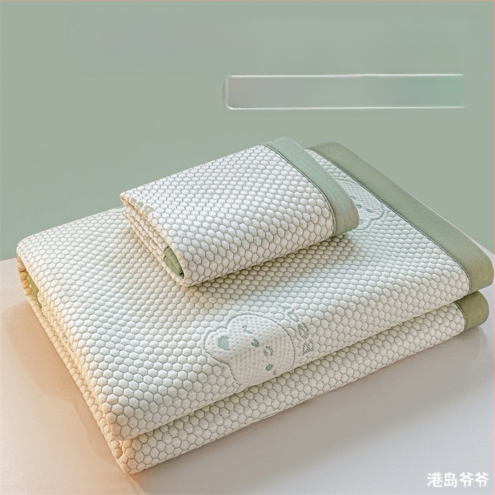 Összecsukható hűtő matrac Ice Silk anyagból, viszkóz szál, jacquard szövés, gépi mosás, nyári használatra