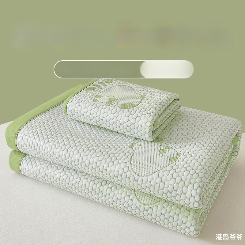 Összecsukható hűtő matrac Ice Silk anyagból, viszkóz szál, jacquard szövés, gépi mosás, nyári használatra