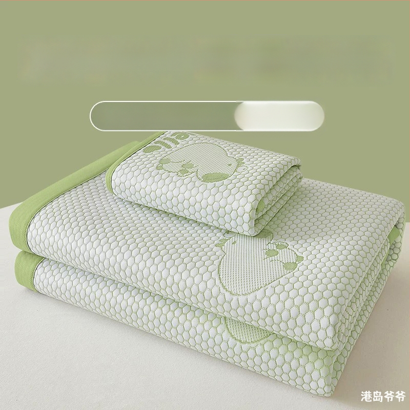 Összecsukható hűtő matrac Ice Silk anyagból, viszkóz szál, jacquard szövés, gépi mosás, nyári használatra