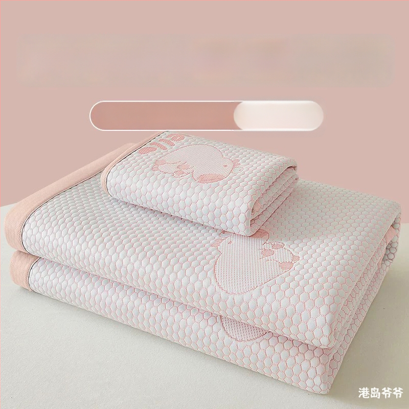 Összecsukható hűtő matrac Ice Silk anyagból, viszkóz szál, jacquard szövés, gépi mosás, nyári használatra