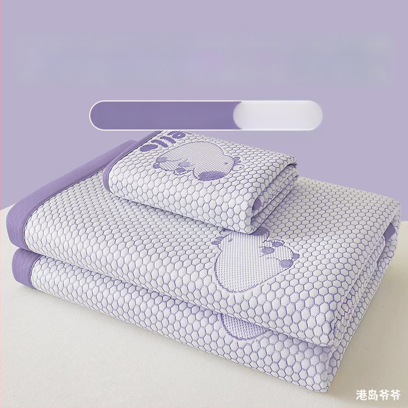 Összecsukható hűtő matrac Ice Silk anyagból, viszkóz szál, jacquard szövés, gépi mosás, nyári használatra