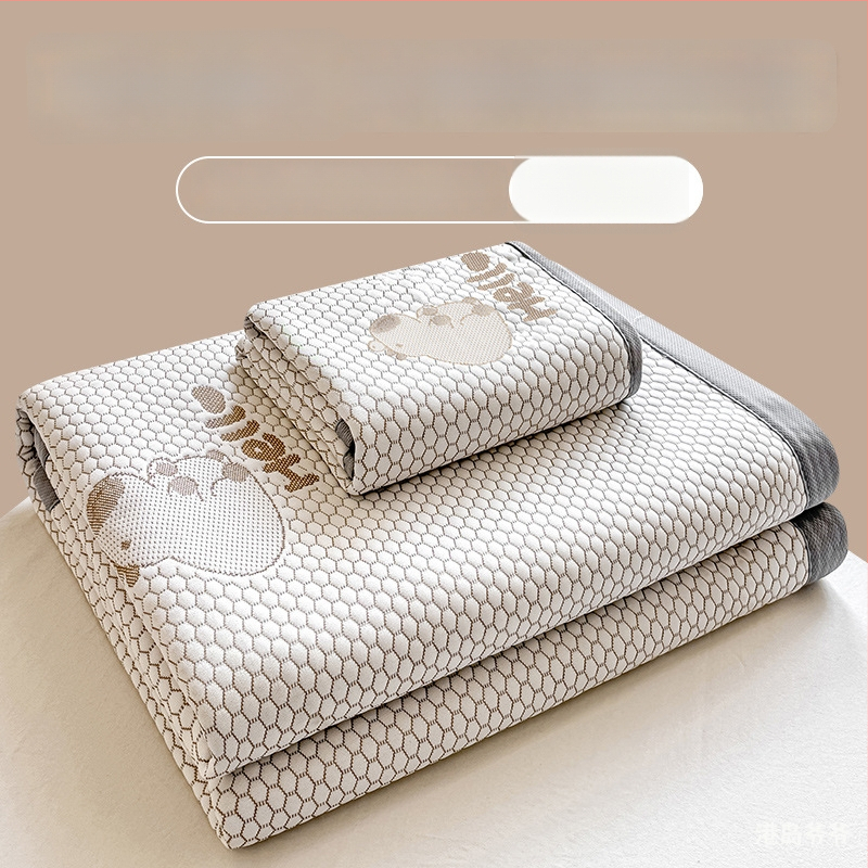 Összecsukható hűtő matrac Ice Silk anyagból, viszkóz szál, jacquard szövés, gépi mosás, nyári használatra