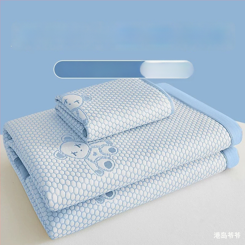 Összecsukható hűtő matrac Ice Silk anyagból, viszkóz szál, jacquard szövés, gépi mosás, nyári használatra