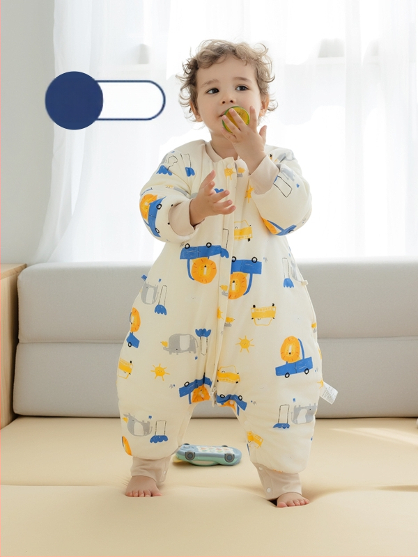 1–3 éves gyermekek számára hálózsák, vastag pamut anyag 95%+, belső rész pamut 95%+, töltet poliészter, levehető ujjak, rajzfilm mintázat, téli, tavaszi és őszi időszakra