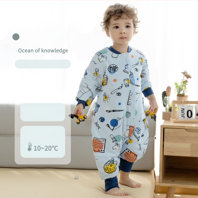 1–3 éves gyermekek számára hálózsák, vastag pamut anyag 95%+, belső rész pamut 95%+, töltet poliészter, levehető ujjak, rajzfilm mintázat, téli, tavaszi és őszi időszakra