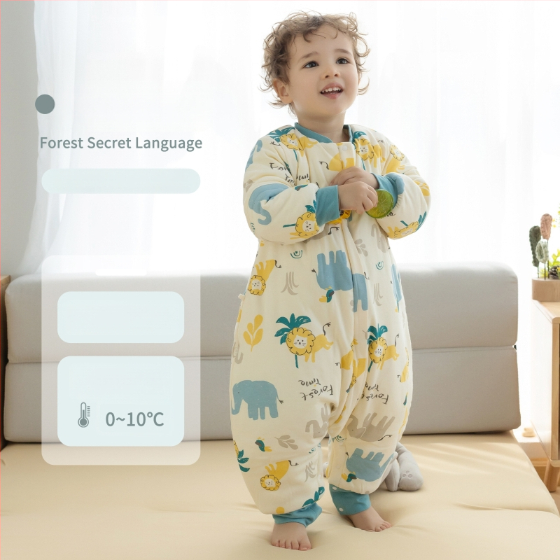 1–3 éves gyermekek számára hálózsák, vastag pamut anyag 95%+, belső rész pamut 95%+, töltet poliészter, levehető ujjak, rajzfilm mintázat, téli, tavaszi és őszi időszakra