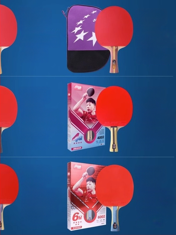 Dhs stalo teniso raketė — gryna mediena, klijus atspari guma, horizontinis smūgis, vienas komplektas