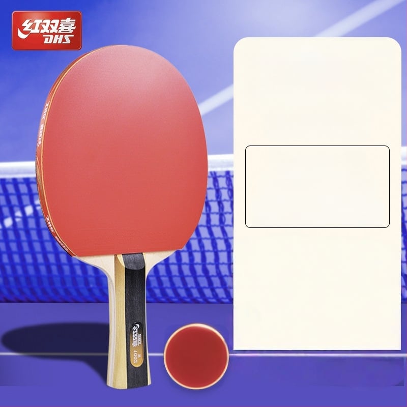 Dhs stalo teniso raketė — gryna mediena, klijus atspari guma, horizontinis smūgis, vienas komplektas