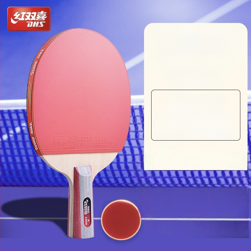 Dhs stalo teniso raketė — gryna mediena, klijus atspari guma, horizontinis smūgis, vienas komplektas