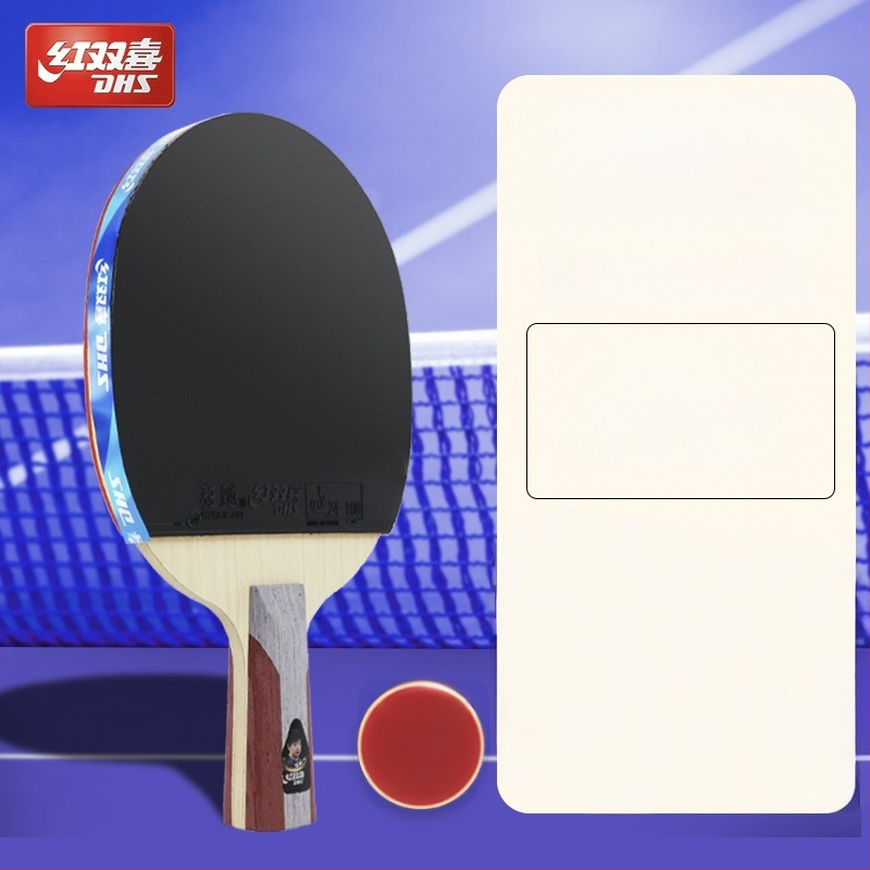 Dhs stalo teniso raketė — gryna mediena, klijus atspari guma, horizontinis smūgis, vienas komplektas