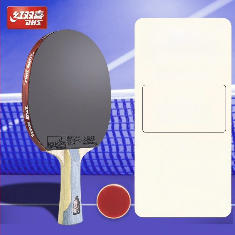 Dhs stalo teniso raketė — gryna mediena, klijus atspari guma, horizontinis smūgis, vienas komplektas