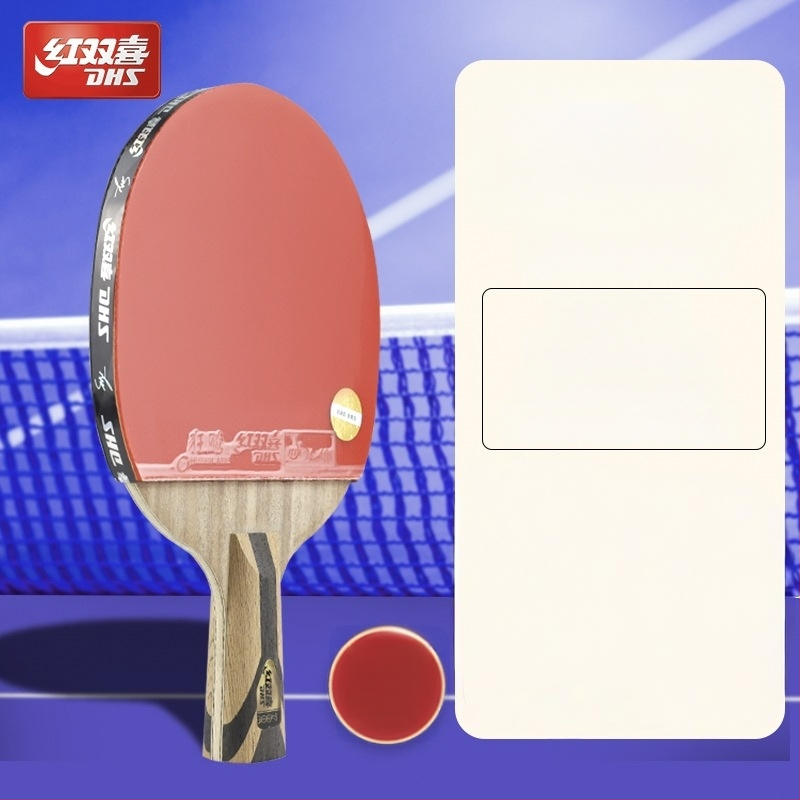 Dhs stalo teniso raketė — gryna mediena, klijus atspari guma, horizontinis smūgis, vienas komplektas