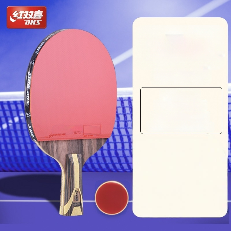Dhs stalo teniso raketė — gryna mediena, klijus atspari guma, horizontinis smūgis, vienas komplektas