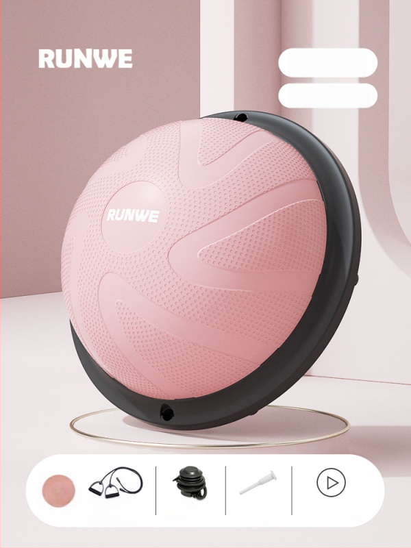 Longway Wave Speed Ball - pripučiama PVC fitneso kamuolys namų naudojimui, Pilates ir pusiausvyros treniruotėms, 5 kg