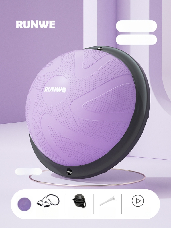 Longway Wave Speed Ball - pripučiama PVC fitneso kamuolys namų naudojimui, Pilates ir pusiausvyros treniruotėms, 5 kg