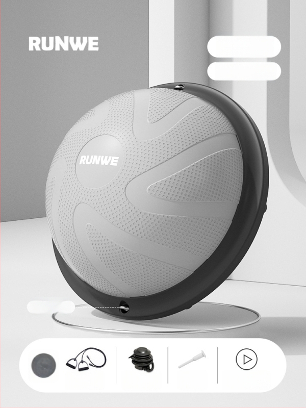 Longway Wave Speed Ball - pripučiama PVC fitneso kamuolys namų naudojimui, Pilates ir pusiausvyros treniruotėms, 5 kg