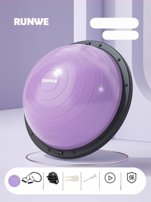 Longway Wave Speed Ball - pripučiama PVC fitneso kamuolys namų naudojimui, Pilates ir pusiausvyros treniruotėms, 5 kg