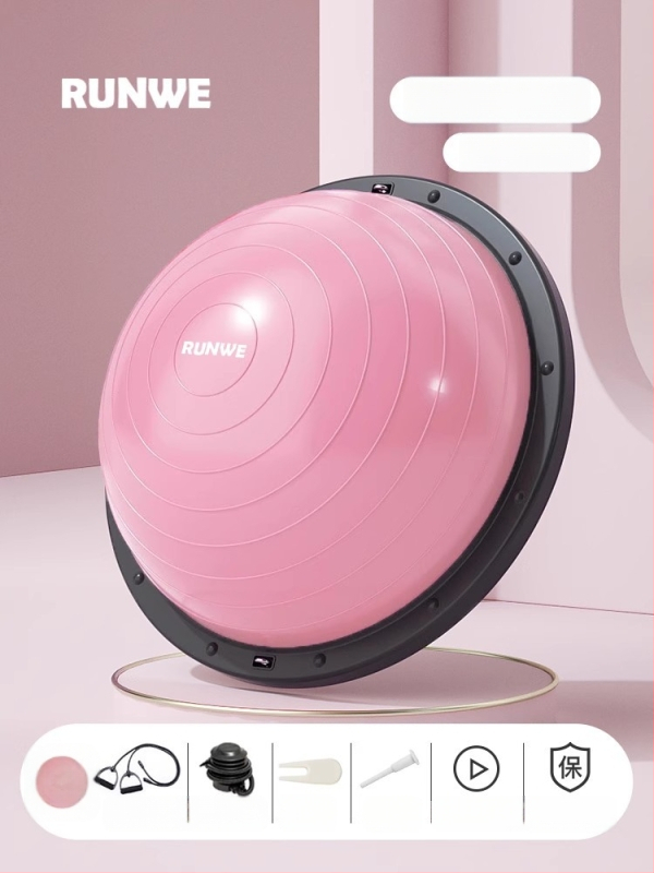 Longway Wave Speed Ball - pripučiama PVC fitneso kamuolys namų naudojimui, Pilates ir pusiausvyros treniruotėms, 5 kg