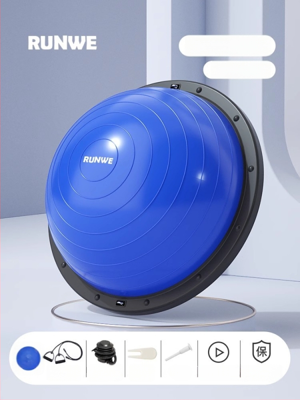 Longway Wave Speed Ball - pripučiama PVC fitneso kamuolys namų naudojimui, Pilates ir pusiausvyros treniruotėms, 5 kg