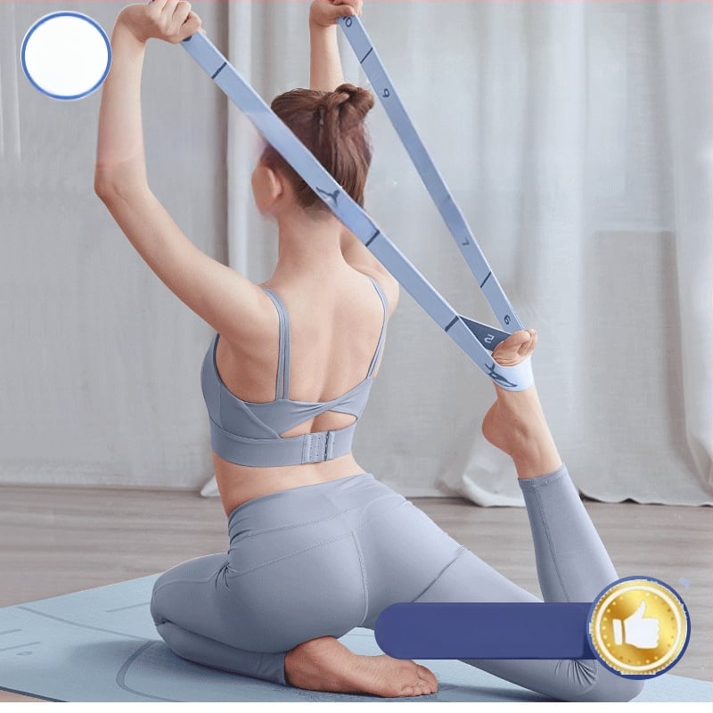 Lancini Jogos elastinė juosta – poliesterio medvilnės mišinys, Pilates treniruotėms, segmentuotas pasipriešinimas