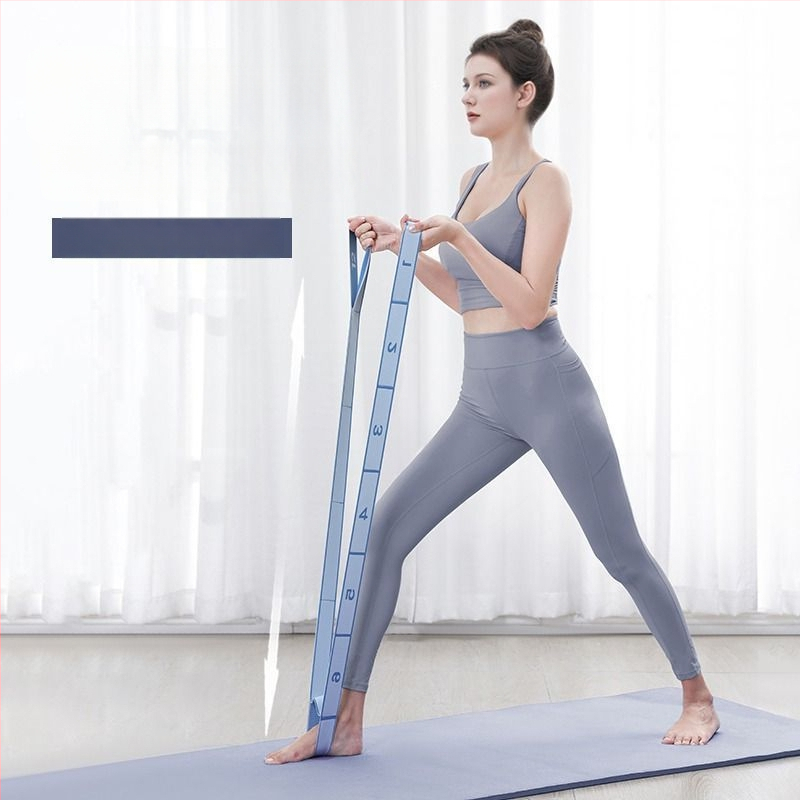 Lancini Jogos elastinė juosta – poliesterio medvilnės mišinys, Pilates treniruotėms, segmentuotas pasipriešinimas