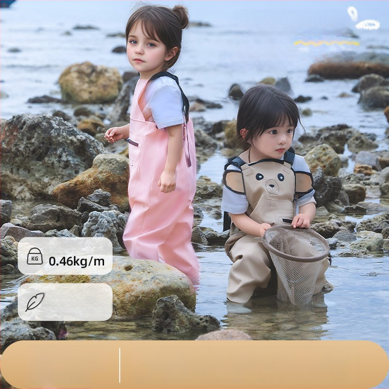 Vaikų atsparūs vandeniui žvejybos drabužiai su vienos dalies waders, unisex, vasara–ruduo, audinys 20213