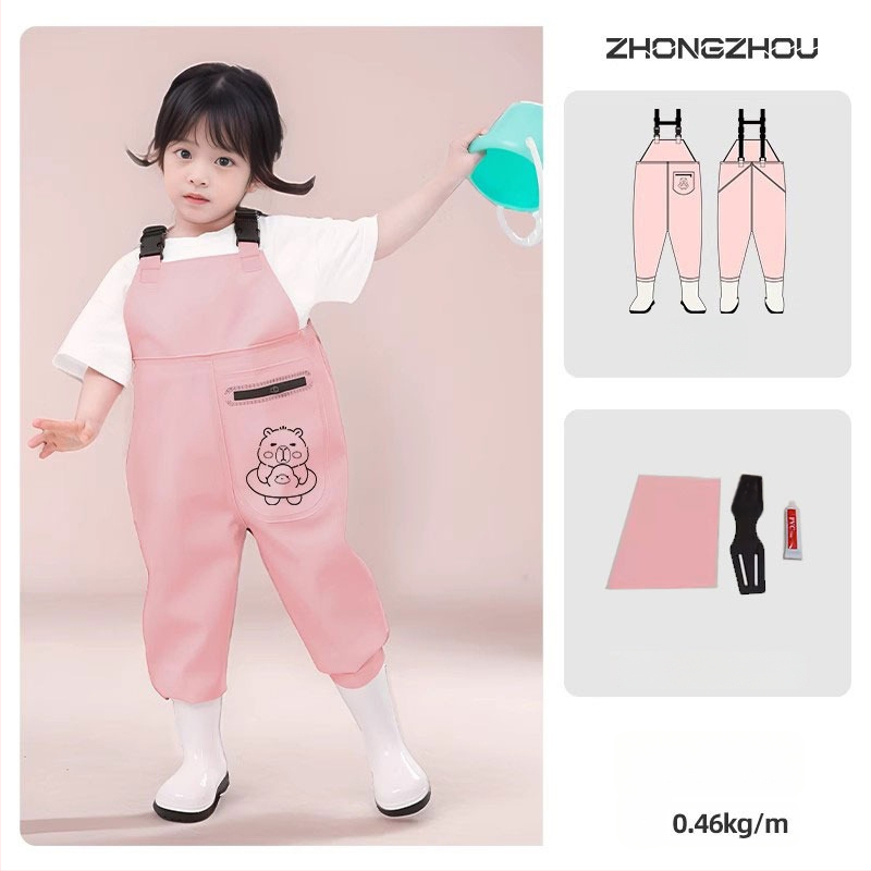 Vaikų atsparūs vandeniui žvejybos drabužiai su vienos dalies waders, unisex, vasara–ruduo, audinys 20213