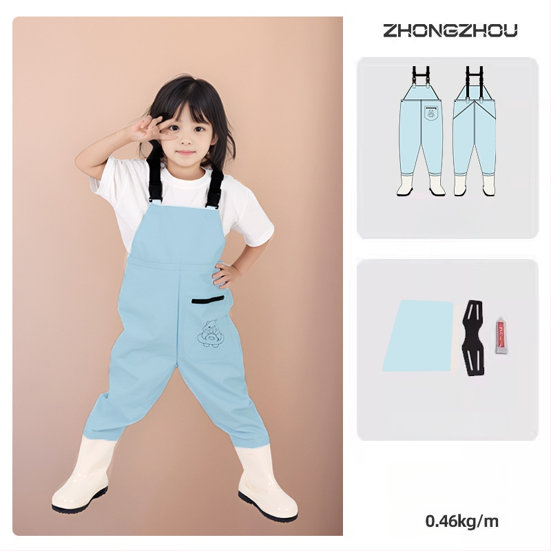 Vaikų atsparūs vandeniui žvejybos drabužiai su vienos dalies waders, unisex, vasara–ruduo, audinys 20213