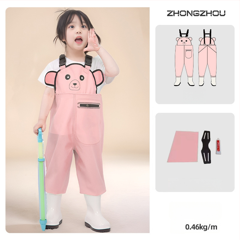 Vaikų atsparūs vandeniui žvejybos drabužiai su vienos dalies waders, unisex, vasara–ruduo, audinys 20213