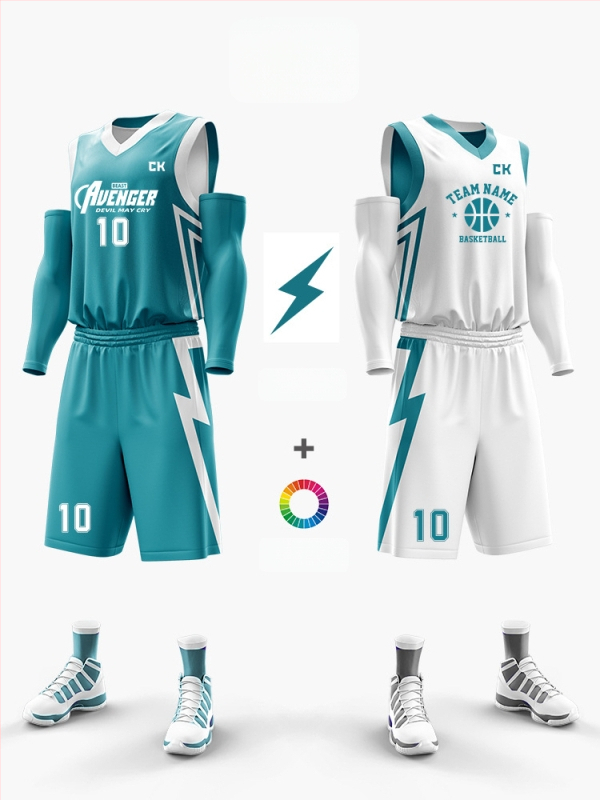 Korvpalliriietuse komplekt kahepoolsest digitaalsest trükist, unisex, suvi, varrukateta, V-kaelus, kiire kuivamine, hingav