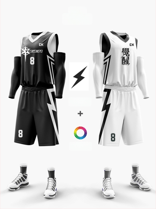 Korvpalliriietuse komplekt kahepoolsest digitaalsest trükist, unisex, suvi, varrukateta, V-kaelus, kiire kuivamine, hingav