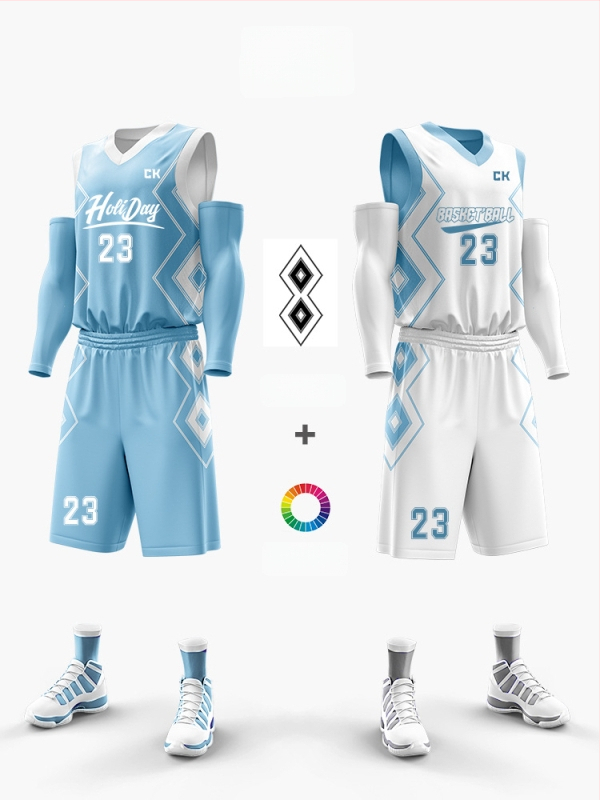 Korvpalliriietuse komplekt kahepoolsest digitaalsest trükist, unisex, suvi, varrukateta, V-kaelus, kiire kuivamine, hingav