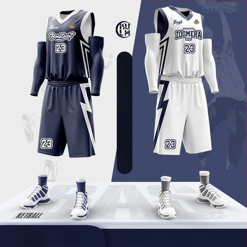 Korvpalliriietuse komplekt kahepoolsest digitaalsest trükist, unisex, suvi, varrukateta, V-kaelus, kiire kuivamine, hingav