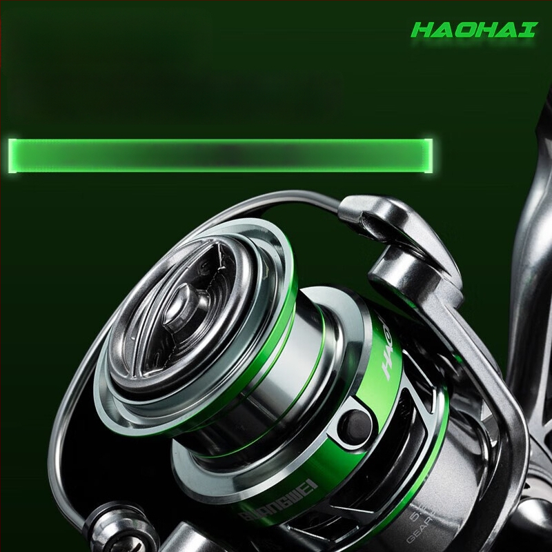 Guangwei sukimą ritė, 8+1 guolių, priekinis stabdys, metalinė spole