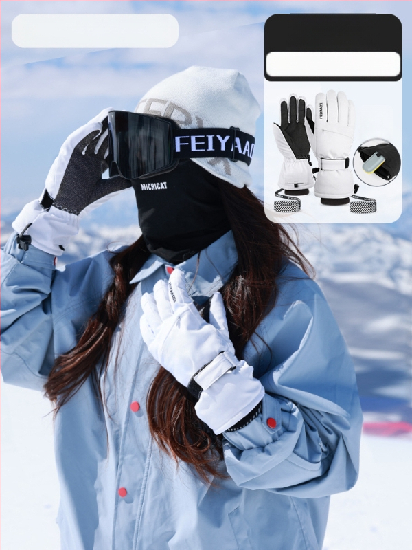 Slēpošanas cimdi no PU materiāla – produkta kods 001