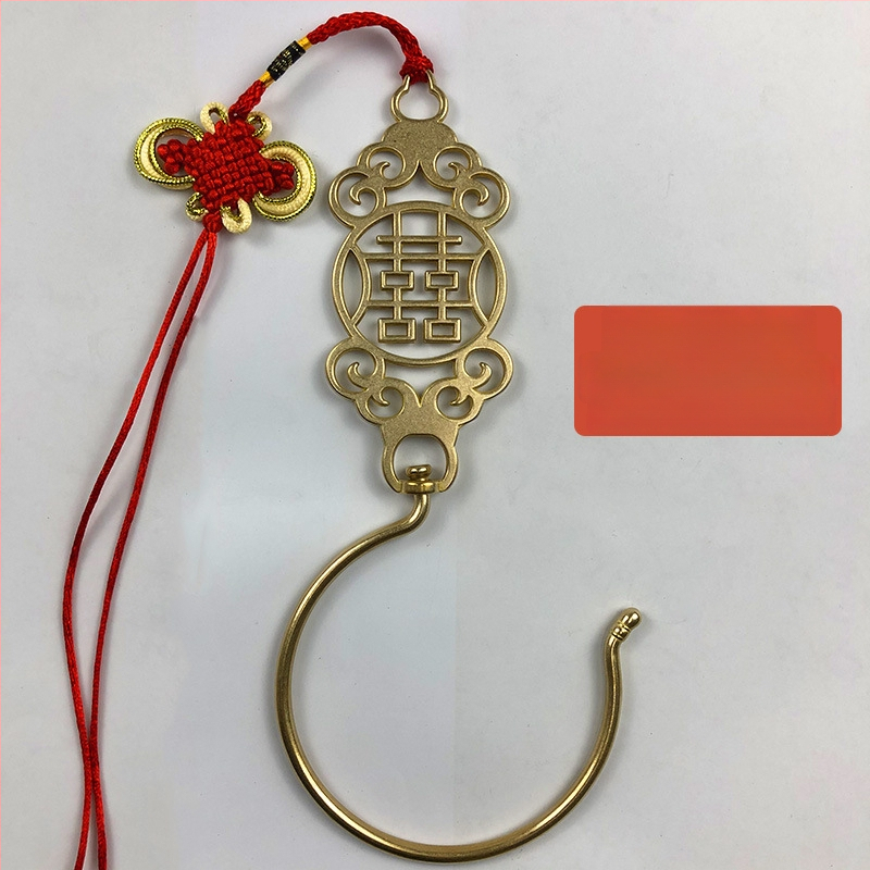 Ming Qing stiliaus lovos užuolaidos kabliukas, vienas kabliukas, šiuolaikinis minimalistinis stilius, apkrova 1–3 kg