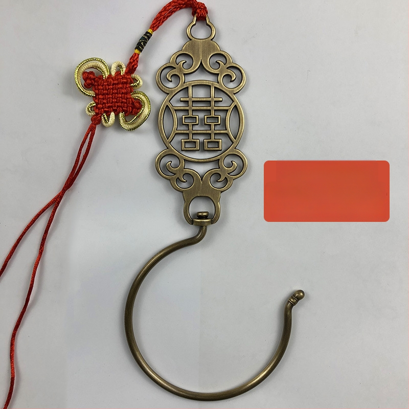 Ming Qing stiliaus lovos užuolaidos kabliukas, vienas kabliukas, šiuolaikinis minimalistinis stilius, apkrova 1–3 kg