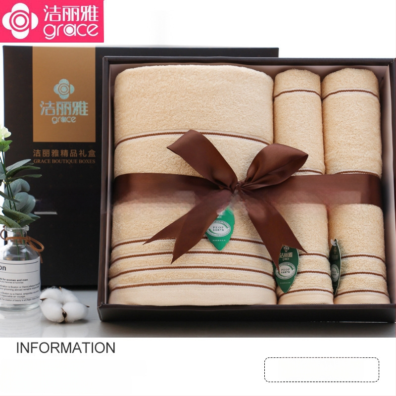 Trys rankšluosčių komplektas su dovanų dėžute, 100% medvilnė, logotipo spausdinimas įmanomas, 320 g