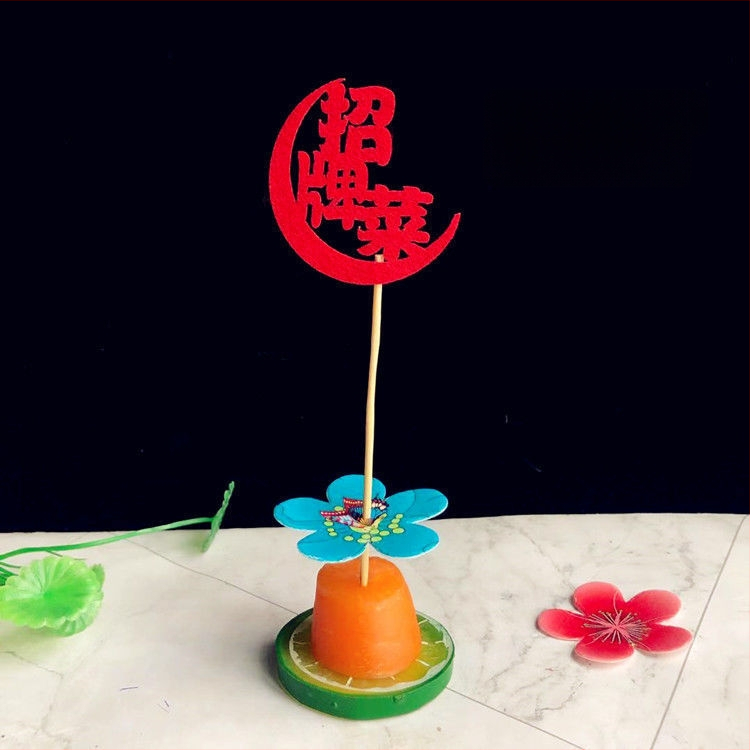 Dekoratīvi bambusa špīzi kāzām un banketam, auduma apdare, PP maisiņa iepakojums, zīmols String Red, Ķīnas Valentīna dienas izdevums