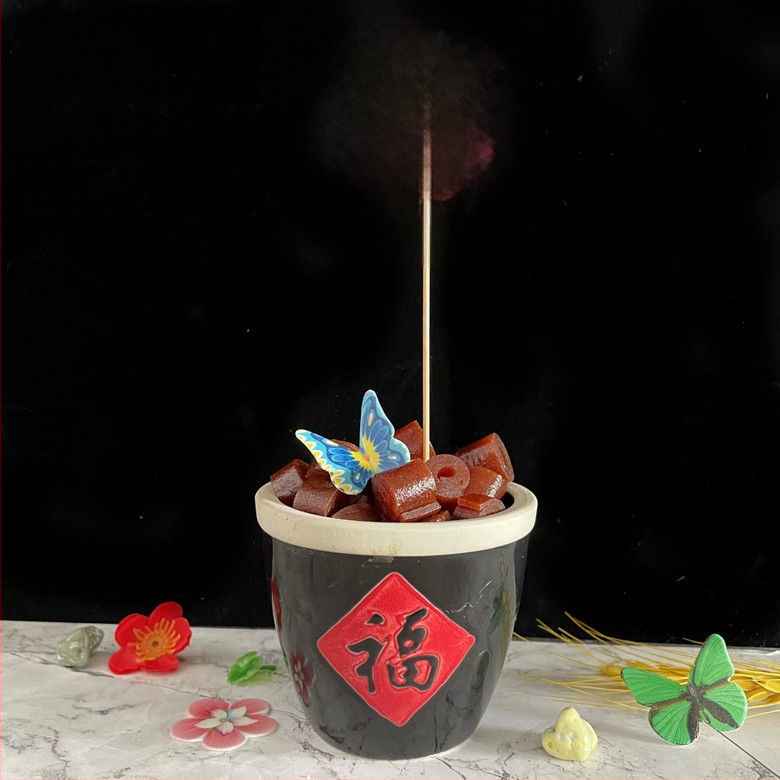 Dekoratīvi bambusa špīzi kāzām un banketam, auduma apdare, PP maisiņa iepakojums, zīmols String Red, Ķīnas Valentīna dienas izdevums